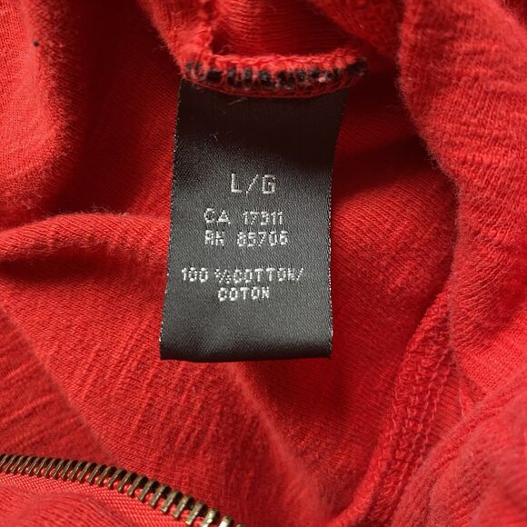 Buffalo by David Bitton Red Zip Up Hooded Sweater. Embroidered. Size Large. Y2K. - Picture 9 of 16